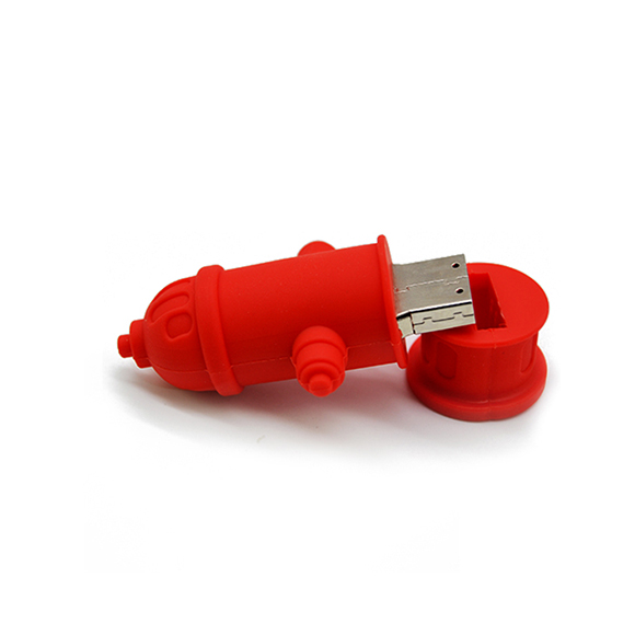 Creative pvc gift 64mb-128gb high quality fire hydrant shaped best usb flash drive LWU1060